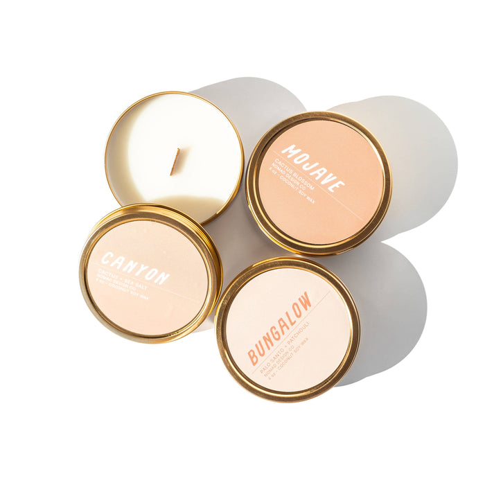 Nomad Design Co - Bungalow Travel Tin Candle - The Desert Collection