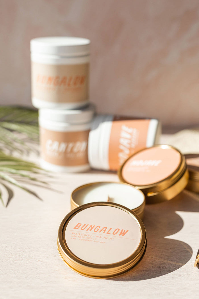 Nomad Design Co - Bungalow Travel Tin Candle - The Desert Collection