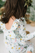 Ollie Jay - Mabel Romper in Festive Scenes | baby christmas clothing: 3/6m