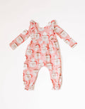 Ollie Jay - Mabel Romper in Santa Cocoa | Baby Christmas Clothing: 2T