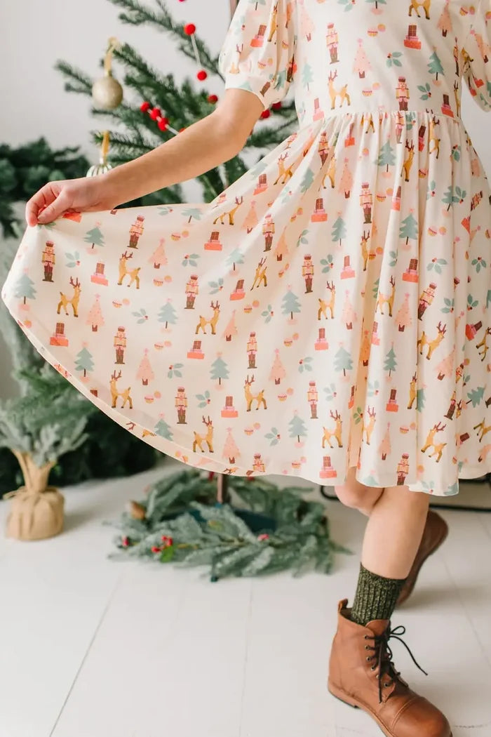 Ollie Jay - Puff Dress in Nutcracker | Girls Christmas Dress: 3