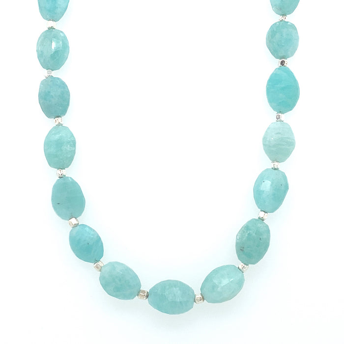 Oval Gemstone Necklace