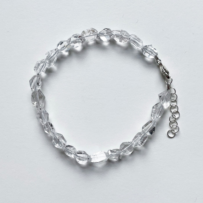 Oval Herkimer Diamond Bracelet