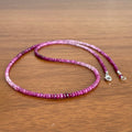 Pink Sapphire Ombre Beaded Necklace