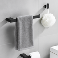 Premium Bathroom Hardware Collection Matte Black (4-Piece)