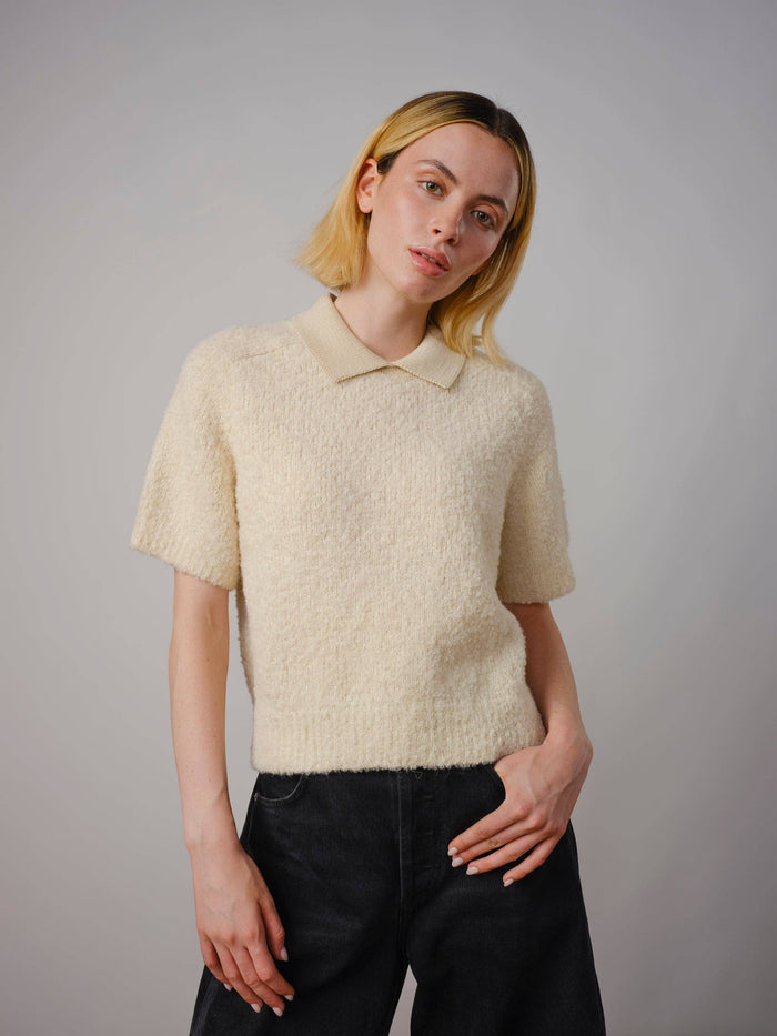Ramona Bouclé Polo | Calcite