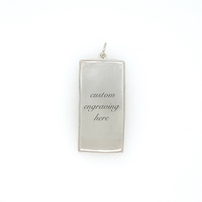 Rectangular Engravable Charm