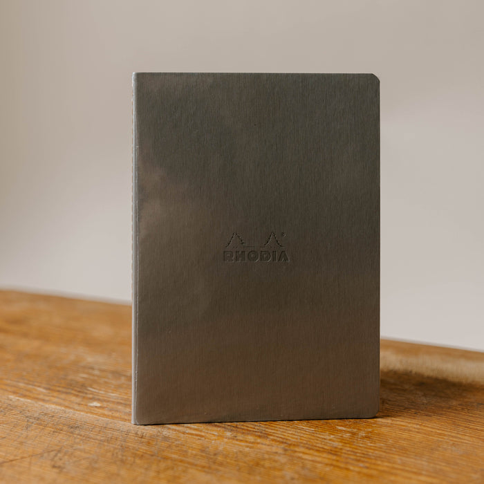 Rhodia Dot Grid Notebook - A5 | Silver