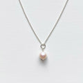 Round Pearl Charm Necklace
