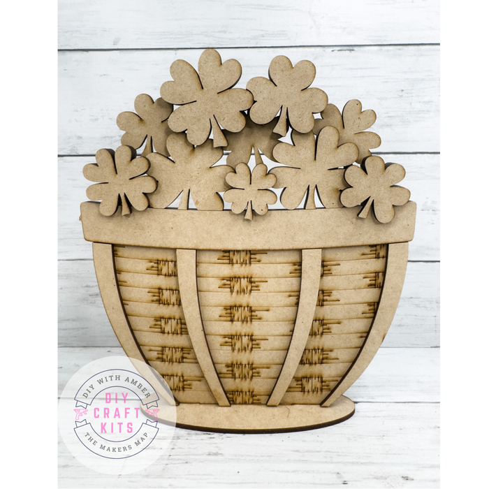 Shamrocks Slot Insert for Interchangeable bases DIY Craft Kit