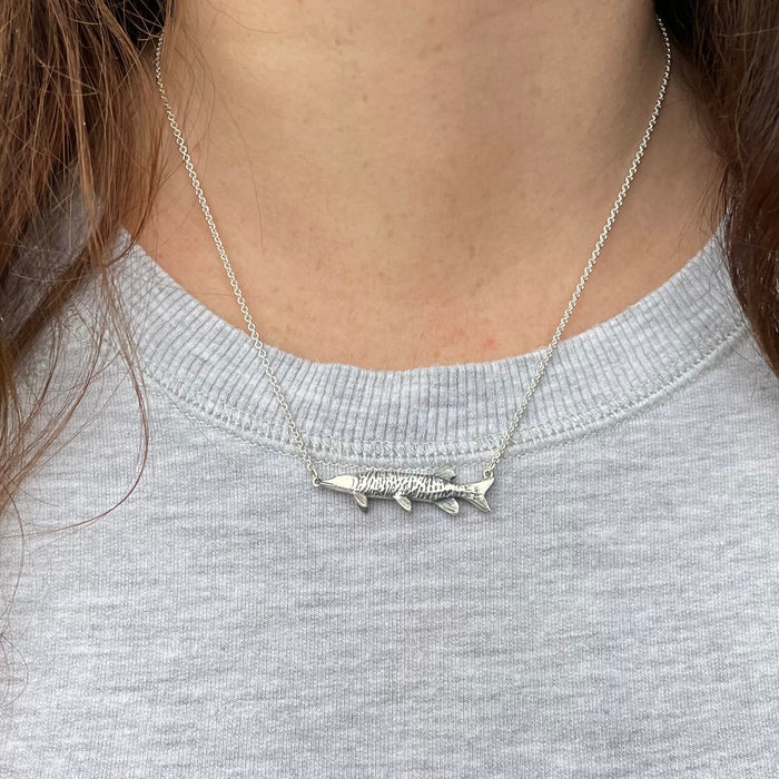 Sideways Muskie Necklace
