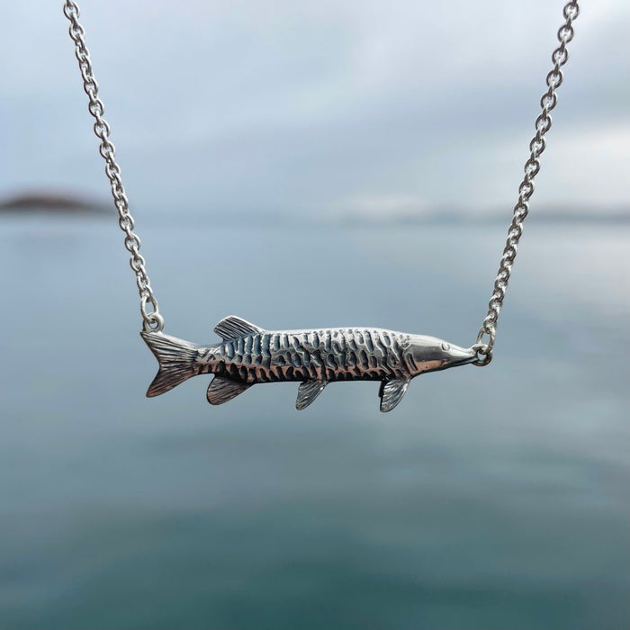 Sideways Muskie Necklace