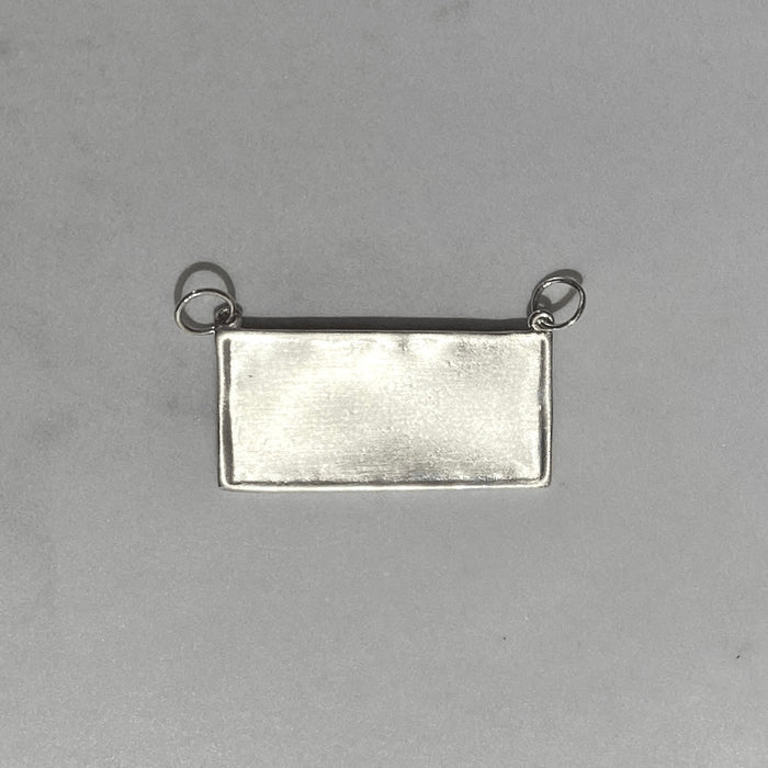 Sideways Rectangular Engravable Charm
