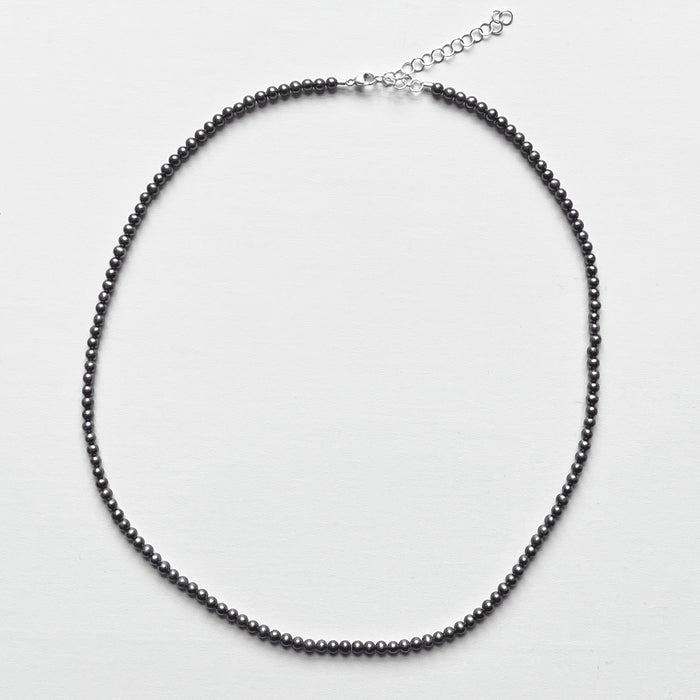 Small Round Dark Gray Pearl Strand