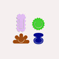 Solid Colour Tab Set