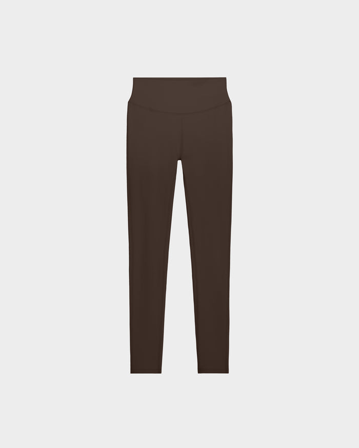 High-waisted, full-length espresso SONOMA - 8525071 leggings by Rudsak displayed on a plain white background—versatile and perfect for any workout.