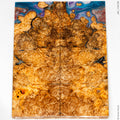 Stabilized spalted amboyna burl wood panels