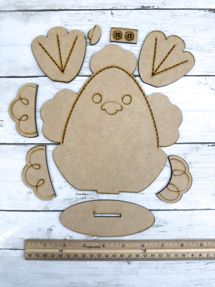 Stitched Sitting Chick DIY Kit
