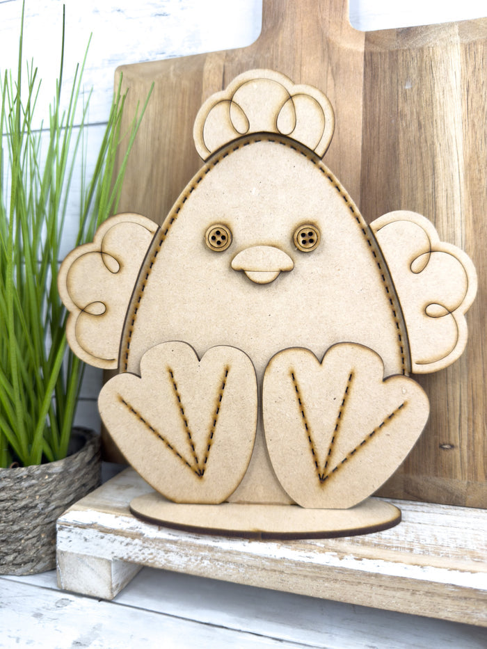 Stitched Sitting Chick DIY Kit