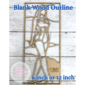 Style 185 Singer Laser Cut Outline Frame Blank