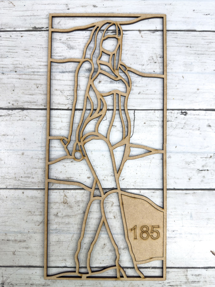 Style 185 Singer Laser Cut Outline Frame Blank