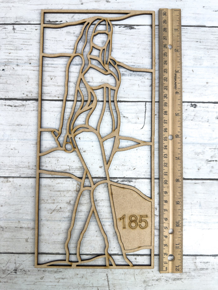 Style 185 Singer Laser Cut Outline Frame Blank