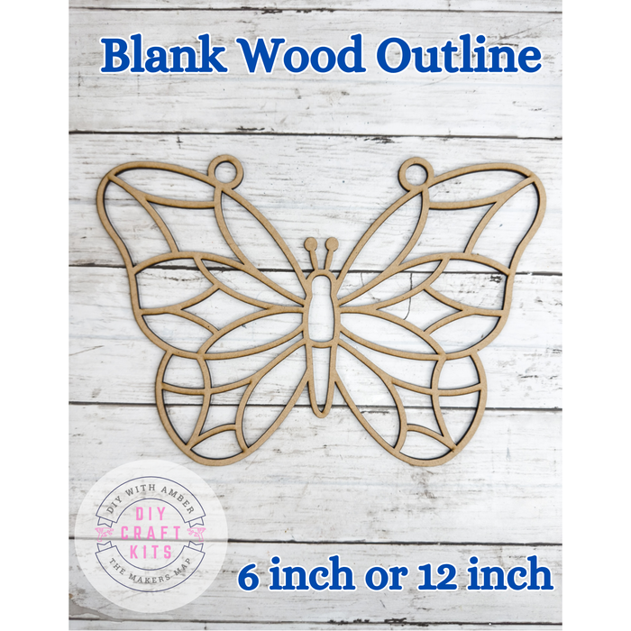 Style 93 Butterfly Laser Cut Outline Frame Blank