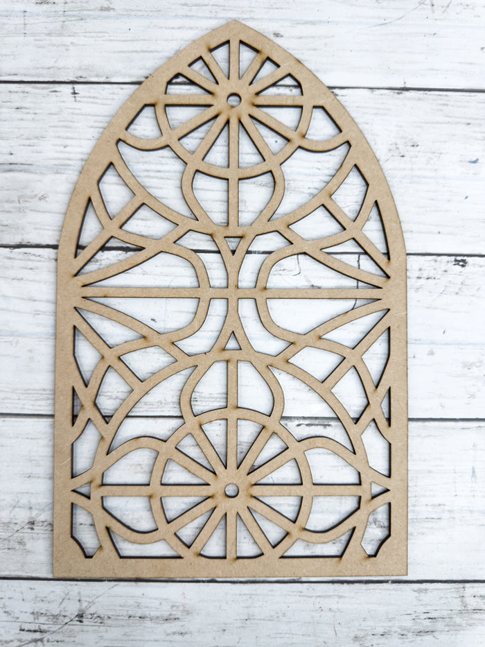 Style 94 Mandala Arch Laser Cut Outline Frame Blank