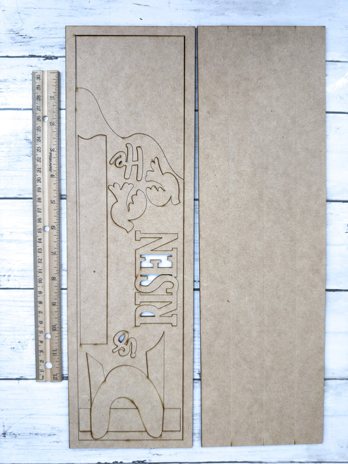 Tall He Is Risen Leaner Sign DIY Kit
