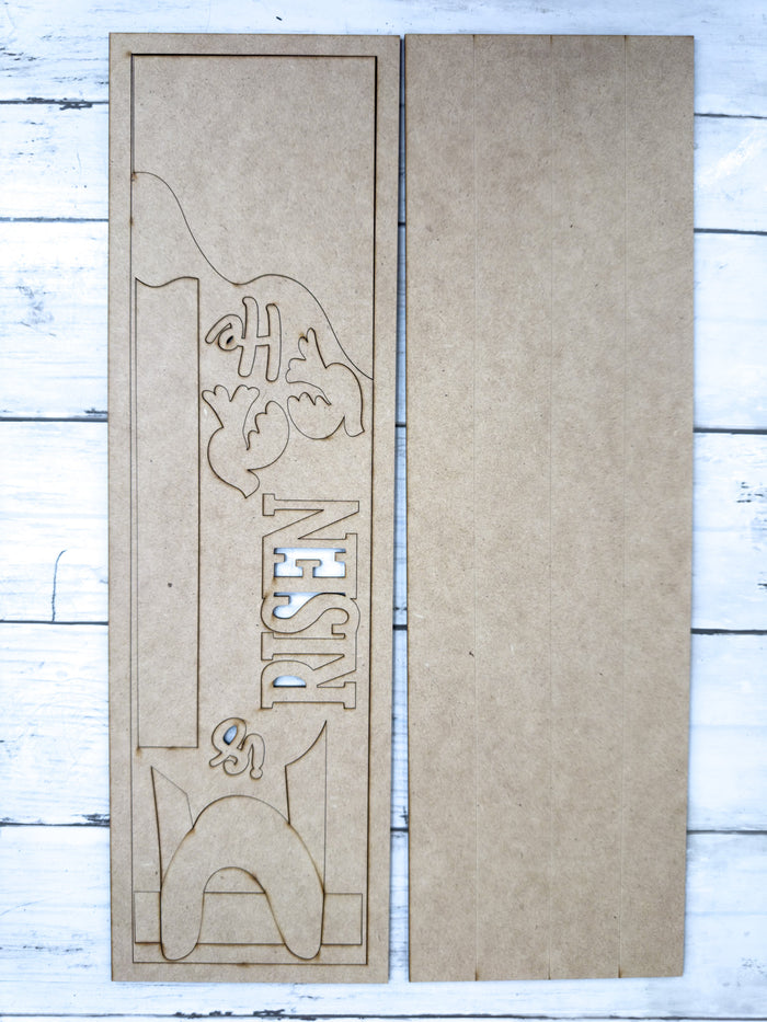 Tall He Is Risen Leaner Sign DIY Kit