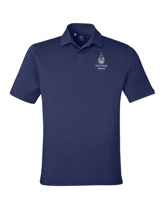 The Citadel Alumni, Spike,  Under Armour Recycled Polo - Navy Blue