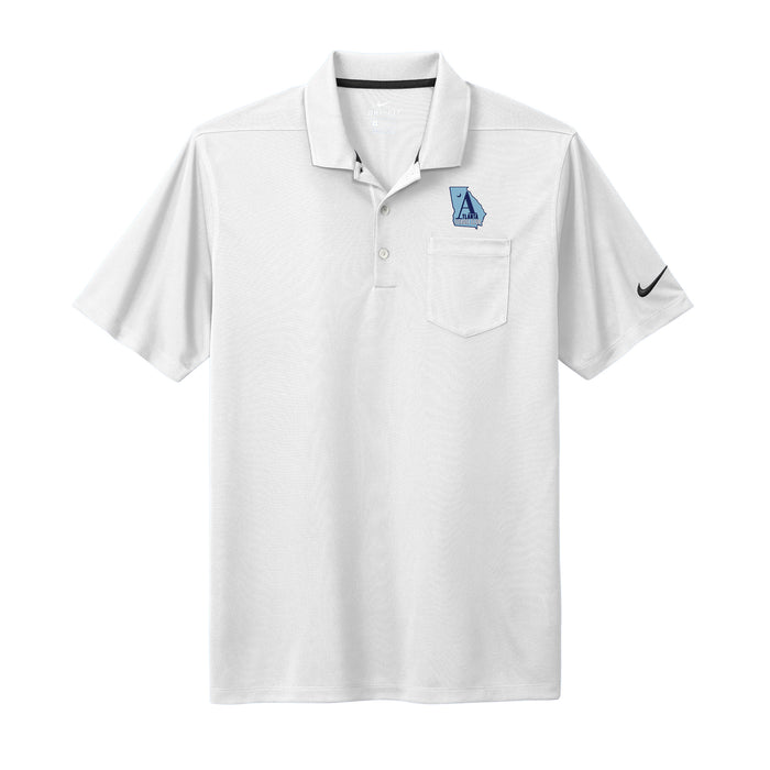 The Citadel, Atlanta Citadel Club, Nike Dri-FIT Micro Pique 2.0 Pocket Polo -  White