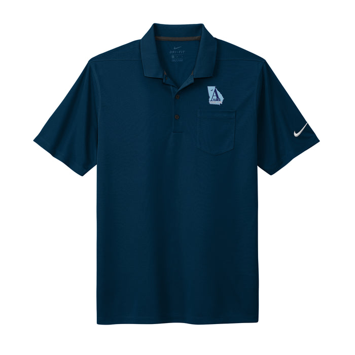 The Citadel, Atlanta Citadel Club, Nike Dri-FIT Micro Pique 2.0 Pocket Polo - Navy