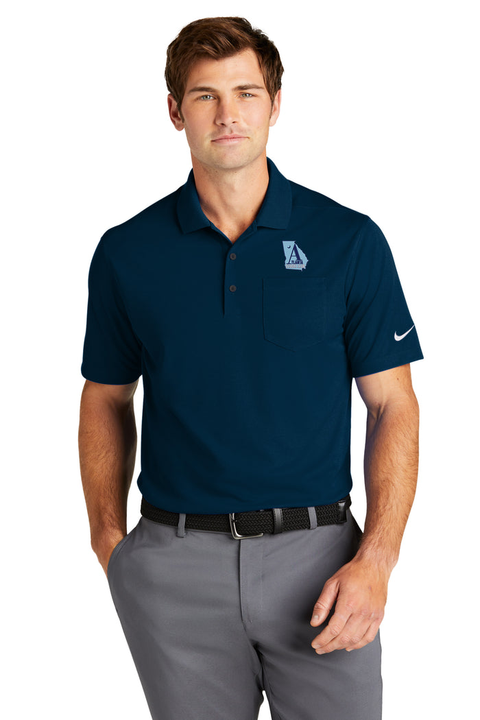 The Citadel, Atlanta Citadel Club, Nike Dri-FIT Micro Pique 2.0 Pocket Polo - Navy