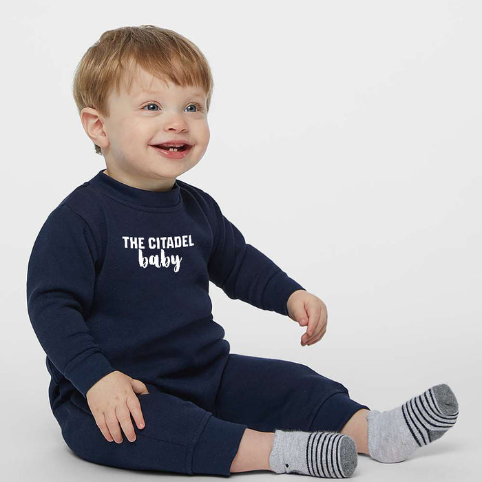 The Citadel Baby, Infant Fleece One-Piece - Navy