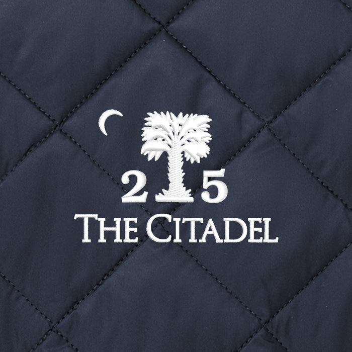 The Citadel, Alumni Big Red, Palmtree, Brooks Brothers® Quilted Vest - Navy