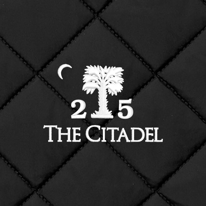 The Citadel, Alumni Big Red, Palmtree, Brooks Brothers® Quilted Vest - Black