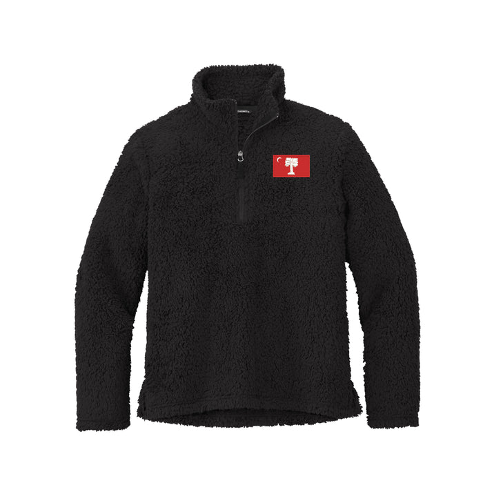 The Citadel, Big Red Flag, Port Authority® Cozy 1/4-Zip Fleece - Black