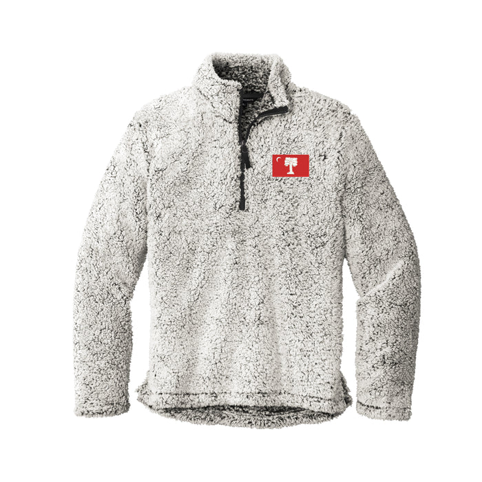 The Citadel, Big Red Flag, Port Authority® Cozy 1/4-Zip Fleece - Grey