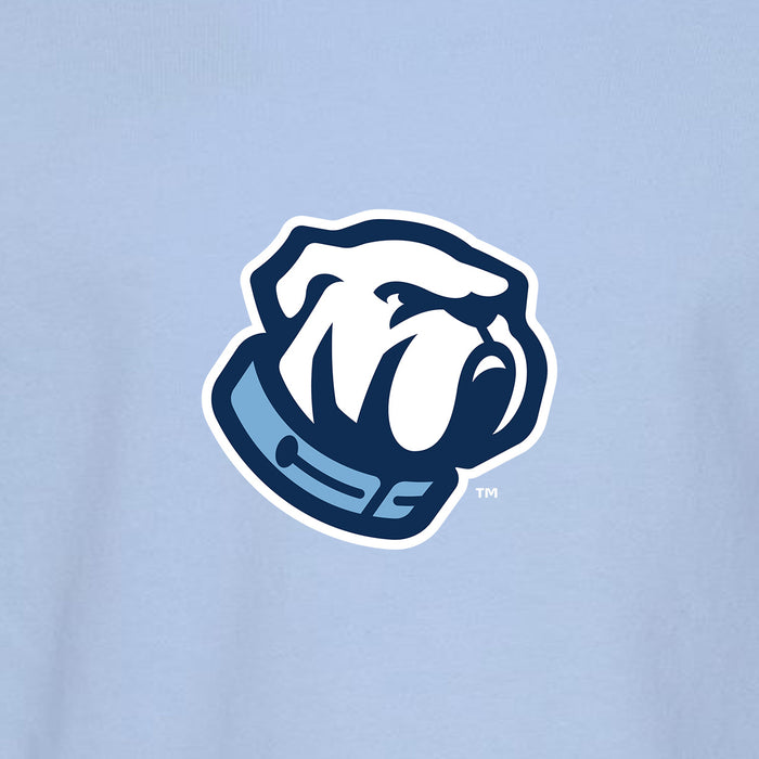 The Citadel. Bulldog, Toddler Cotton Jersey Long Sleeve Tee - Light Blue