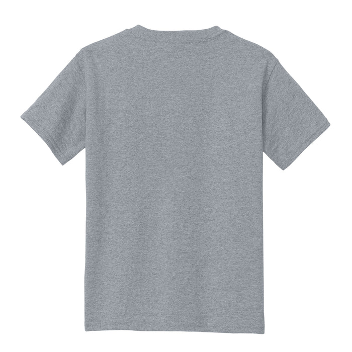The Citadel Bulldog, Youth Heavy Cotton™ 100% Cotton T-Shirt - Gray