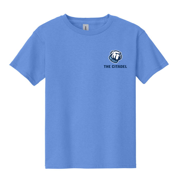 The Citadel Bulldog, Youth Heavy Cotton™ 100% Cotton T-Shirt - Carolina Blue