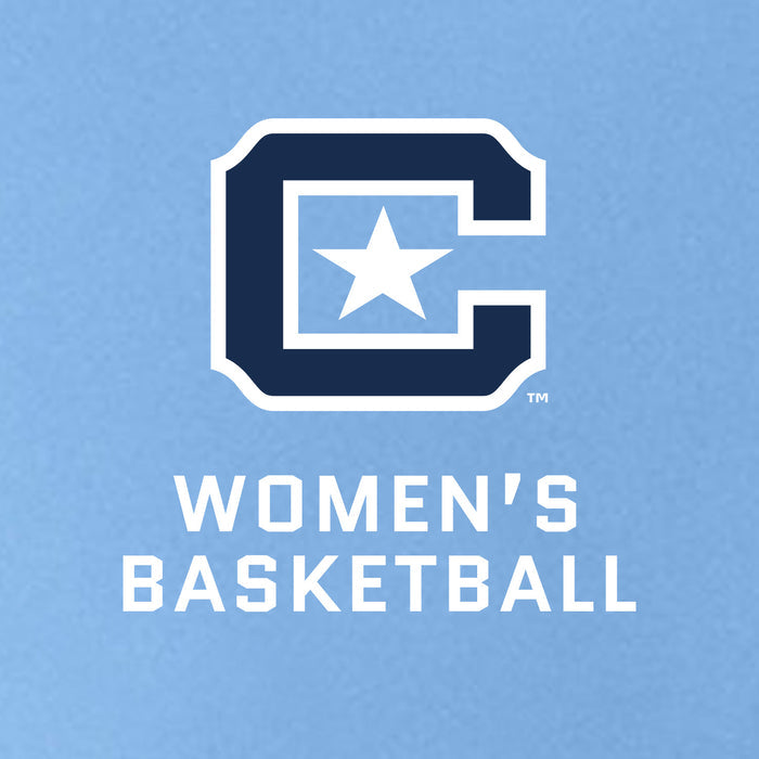 The Citadel C, Club Sports - Women's Basketball, A4 Ladies' Cooling Performance T-Shirt - Carolina Blue
