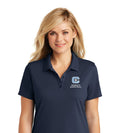 The Citadel C, Club Sports - Women's Basketball, Ladies UV Micro-Mesh Polo- Navy