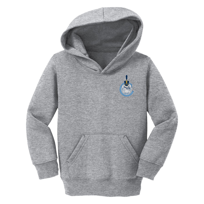 The Citadel, C Spike, Port & Co™ Toddler Core Fleece Pullover Hooded Sweatshirt - Gray
