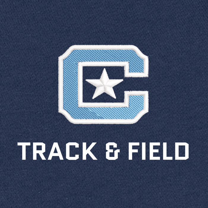 The Citadel C, Sports - Track & Field, Fleece Letterman Jacket- Navy