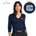 The Citadel, C Star, Brooks Brothers ® Women’s Washable Merino V-Neck Sweater- Navy