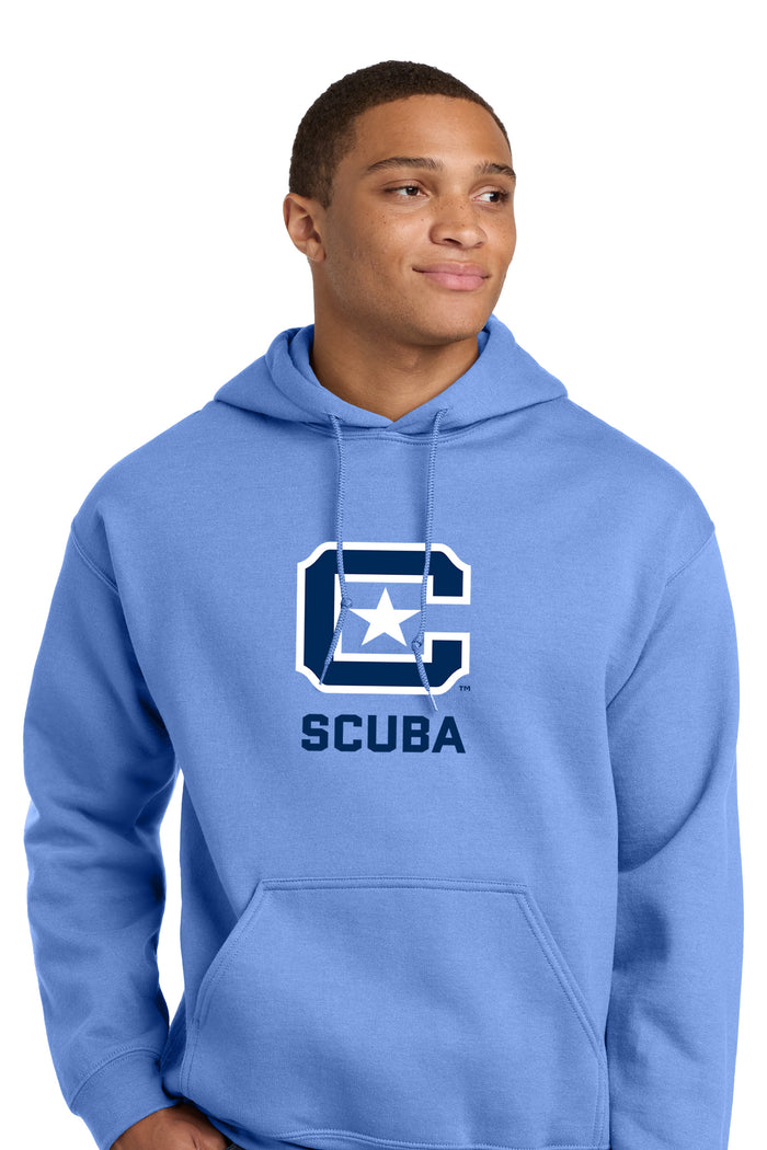 The Citadel, C Star, Club Sports - Scuba,  Heavy Blend™ Hooded Sweatshirt - Carolina Blue
