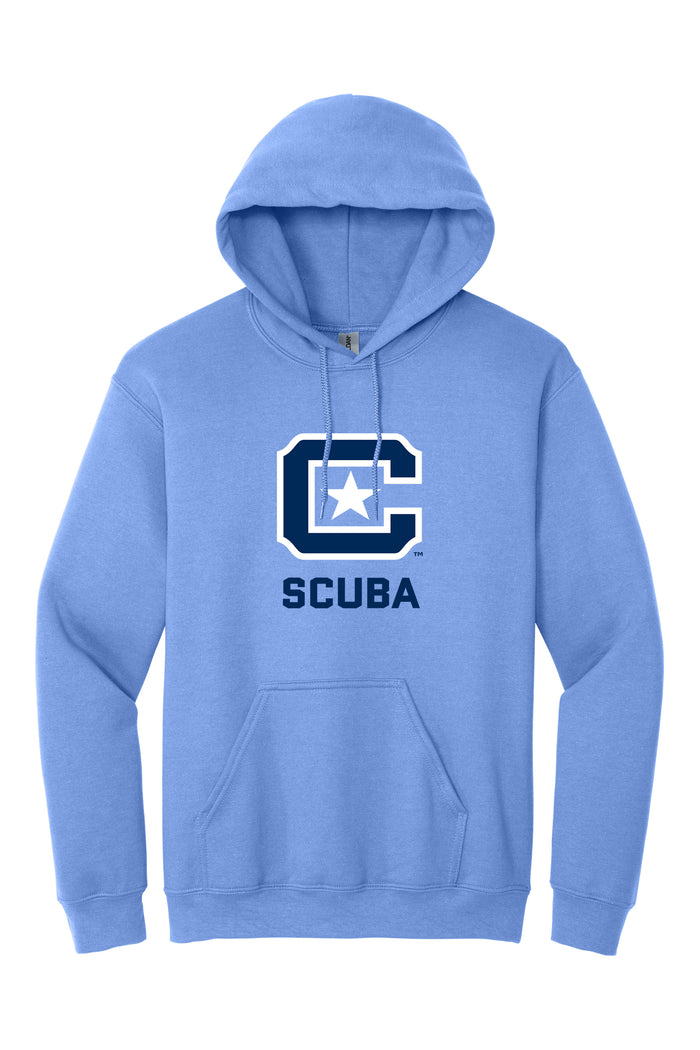 The Citadel, C Star, Club Sports - Scuba,  Heavy Blend™ Hooded Sweatshirt - Carolina Blue