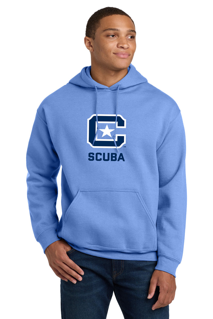 The Citadel, C Star, Club Sports - Scuba,  Heavy Blend™ Hooded Sweatshirt - Carolina Blue